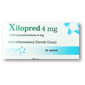 XILOPRED 4 MG ( METHYLPREDNISOLONE ) 20 TABLETS